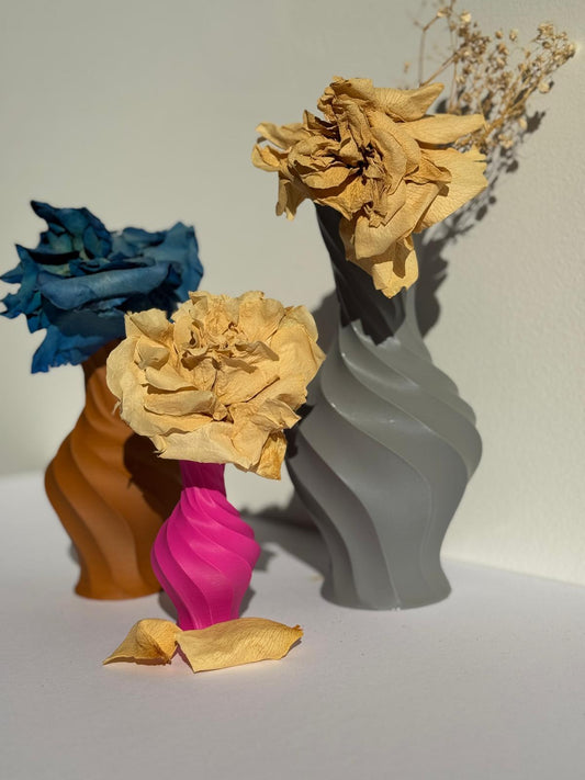 Pear Shaped Vase Trio Set