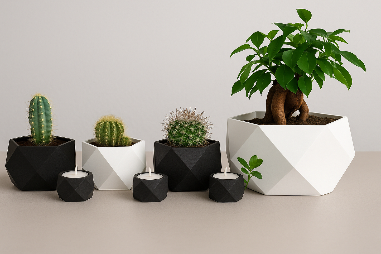 Tealight Candle & Plant Holders – Single or Combo Sets for Events