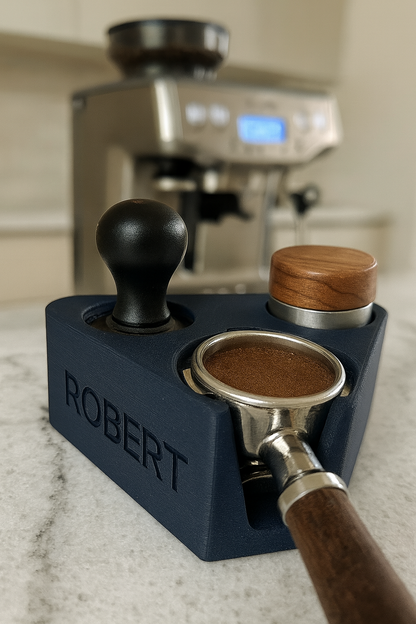 Custom 3D Printed Coffee Tamping Station - Personalised Gift for Coffee-Lovers