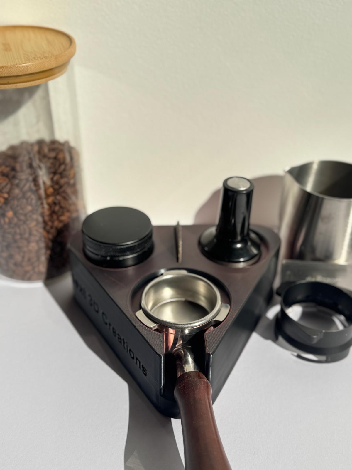 Custom 3D Printed Coffee Tamping Station - Personalised Gift for Coffee-Lovers